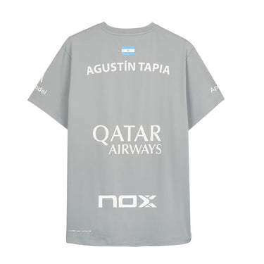 Padel T-shirt Nox AT10 Agustin Tapia 2024 grey #Color_Grey
