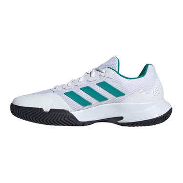 Padel shoes men's Adidas Gamecourt 2 M Clay /Green FW25 white #Color_White