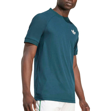 Padel T-shirt Adidas London Flft Dark FW25 green #Color_Green