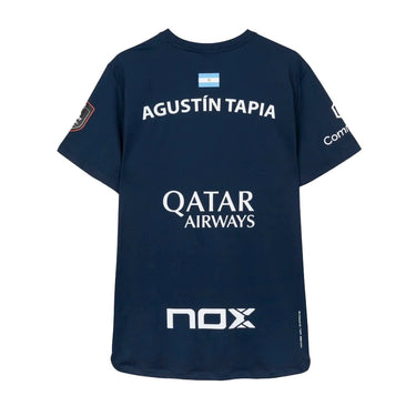 T-shirt Nox Sponsors AT10 Dark Blue Agustin Tapia 2026 Official Padel T-Shirt dark blue #Color_Dark Blue