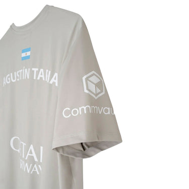 T-shirt Nox Sponsors AT10 Grey Agustin Tapia 2026 Official Padel T-Shirt grey #Color_Grey