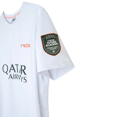 T-shirt Nox Sponsors AT10 White Agustin Tapia 2026 Official Padel T-Shirt white #Color_White
