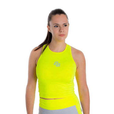 Padel T-shirt Belen Berbel Basica Corta Fluor yellow #Color_Yellow