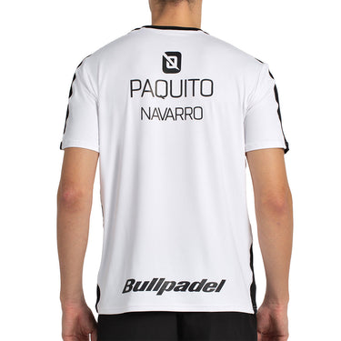 Padel T-shirt Bullpadel Paquito Navarro 25I T white #Color_White