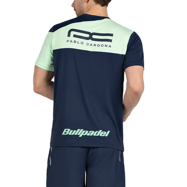 Padel T-shirt men's Bullpadel Pablo Cardona 26V T dark blue #Color_Dark Blue