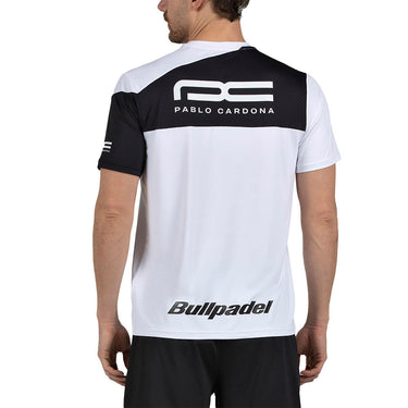 Padel T-shirt men's Bullpadel Pablo Cardona 26V T white #Color_White