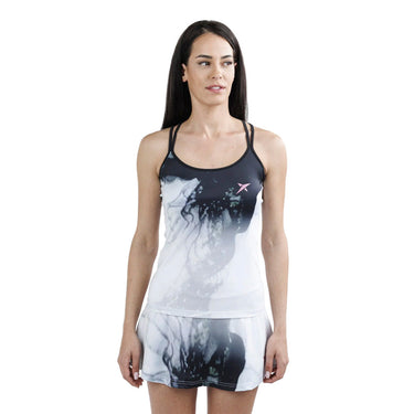 Padel T-shirt Drop Shot Dafra T white #Color_White