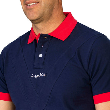 Padel polo Drop Shot Doma dark blue #Color_Dark Blue