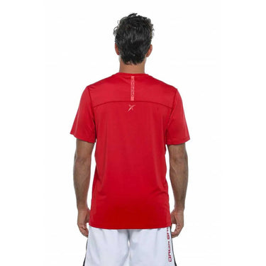 Padel T-shirt Drop Shot Drac Print T red #Color_Red