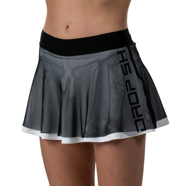 Padel skirt women's Drop Shot Onyx SS25 black #Color_Black