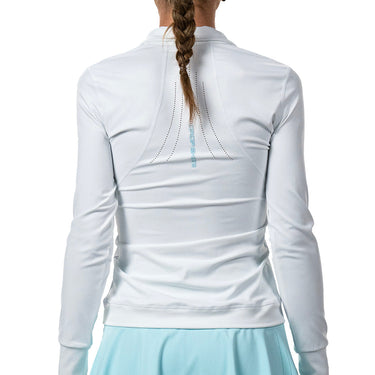 Padel sweatshirt women's Drop Shot Opalo SS25 white #Color_White