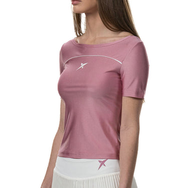 Padel T-shirt women's Drop Shot Radiant SS25 pink #Color_Pink