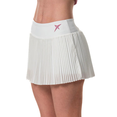 Padel skirt women's Drop Shot Radiant SS25 white #Color_White