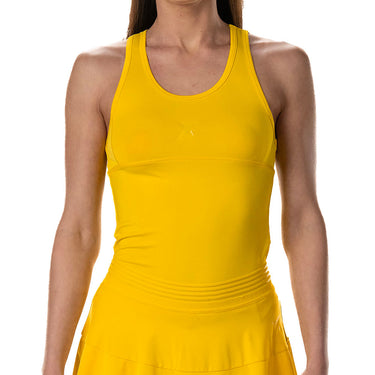 Padel T-shirt women's Drop Shot Sol SS25 yellow #Color_Yellow