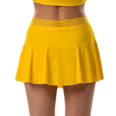 Padel skirt women's Drop Shot SOL SS25 yellow #Color_Yellow