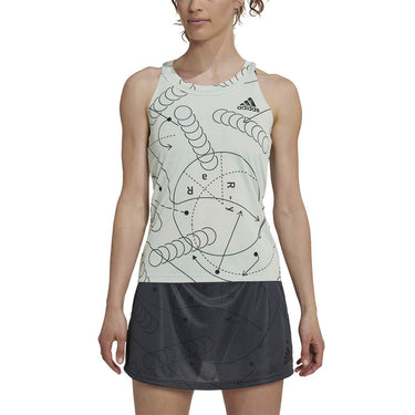 Padel T-shirt Adidas Club Graph W green #Color_Green