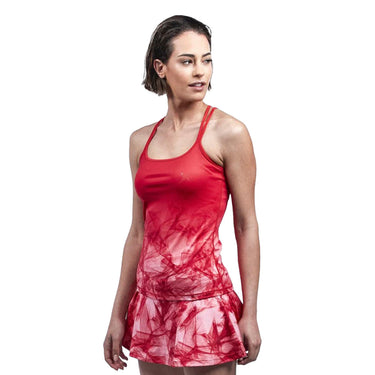 Padel T-shirt Drop Shot Lyra T red #Color_Red