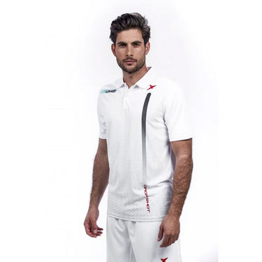 Padel polo Drop Shot Mylar white #Color_White