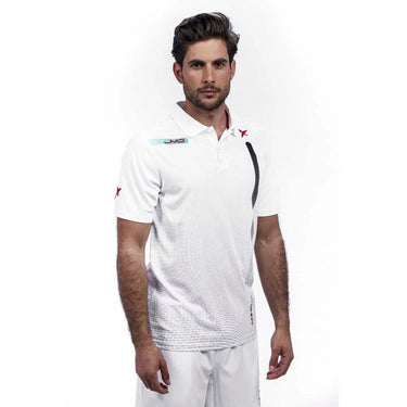 Padel polo Drop Shot Mylar white #Color_White