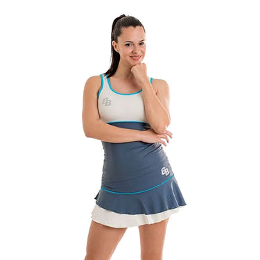 Padel skirt Belen Berbel Net grey #Color_Grey