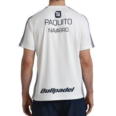 Padel T-shirt Bullpadel Paquito Navarro 26V T white #Color_White