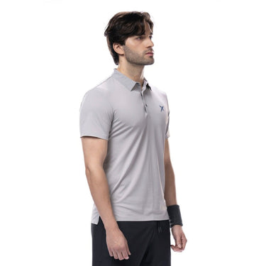 Padel polo Drop Shot Taiga Shirt grey #Color_Grey