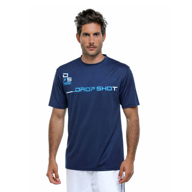 Padel T-shirt men's Drop Shot Team 19 blue #Color_Blue