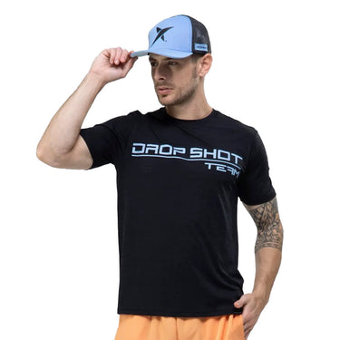 Padel T-shirt men's Drop Shot Team 20 black #Color_Black