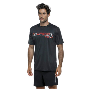 Padel T-shirt men's Drop Shot Team 20 black #Color_Black