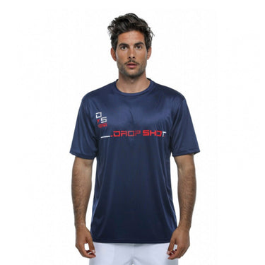 Padel T-shirt men's Drop Shot Team 19 blue #Color_Blue