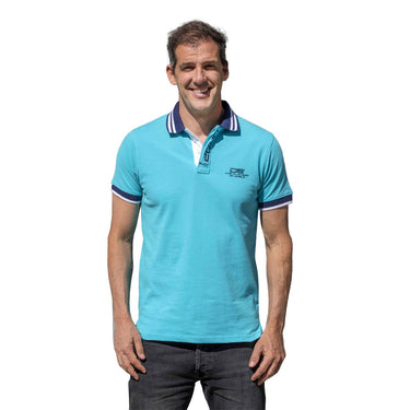 Padel polo Drop Shot Yanick Shirt blue #Color_Blue