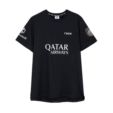 T-shirt Nox Sponsors AT10 Black Agustin Tapia 2026 Official Padel T-Shirt black #Color_Black