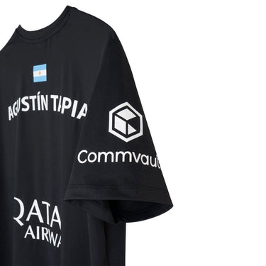 T-shirt Nox Sponsors AT10 Black Agustin Tapia 2026 Official Padel T-Shirt black #Color_Black