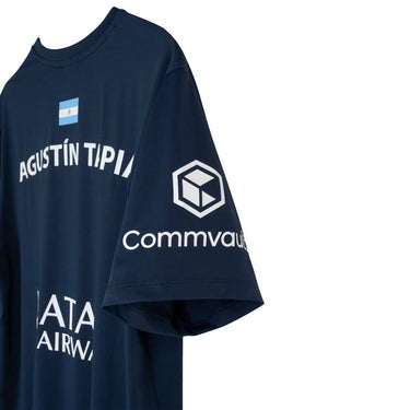 T-shirt Nox Sponsors AT10 Dark Blue Agustin Tapia 2026 Official Padel T-Shirt dark blue #Color_Dark Blue