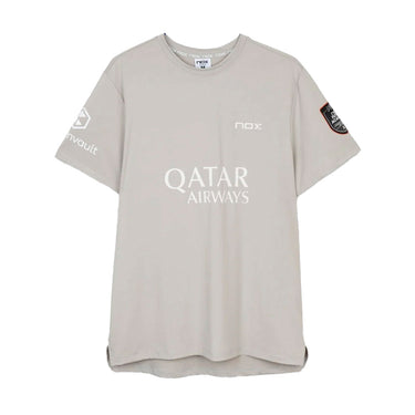 T-shirt Nox Sponsors AT10 Grey Agustin Tapia 2026 Official Padel T-Shirt grey #Color_Grey