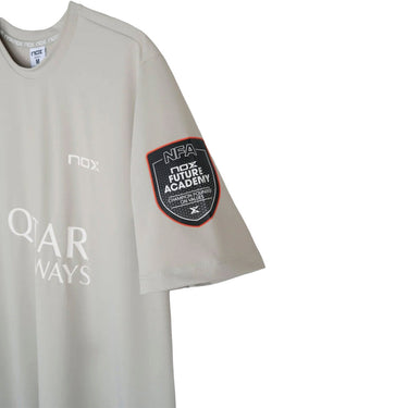 T-shirt Nox Sponsors AT10 Grey Agustin Tapia 2026 Official Padel T-Shirt grey #Color_Grey
