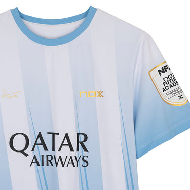 Padel T-shirt Nox AT10 Light Agustin Tapia 2026 white #Color_White