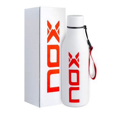 NOX White Padel Bottle – Hydration with Style