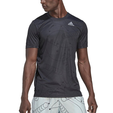 Padel T-shirt Adidas Club Graph black #Color_Black