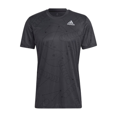 Padel T-shirt Adidas Club Graph black #Color_Black