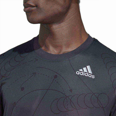 Padel T-shirt Adidas Club Graph black #Color_Black