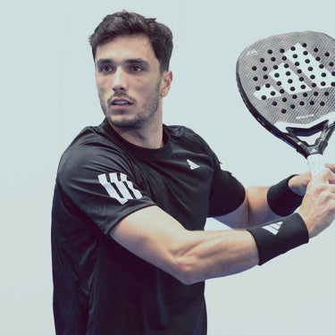 Padel T-shirt Adidas Club 3STR Ale Galán black #Color_Black