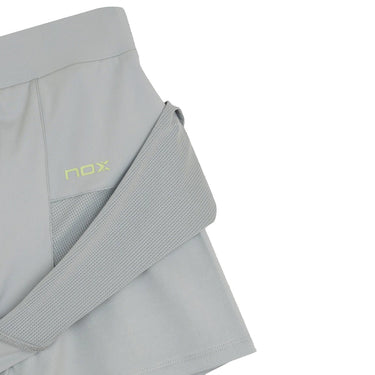 women's NOX Pro Misty Grey Woman Padel Skirt grey #Color_Grey