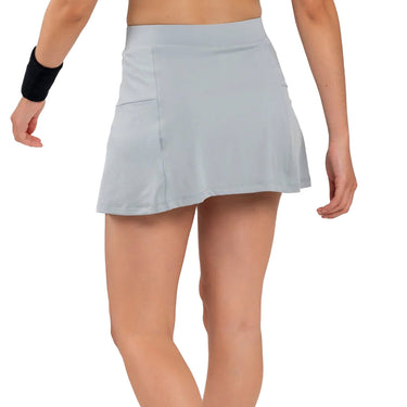 women's NOX Pro Misty Grey Woman Padel Skirt grey #Color_Grey
