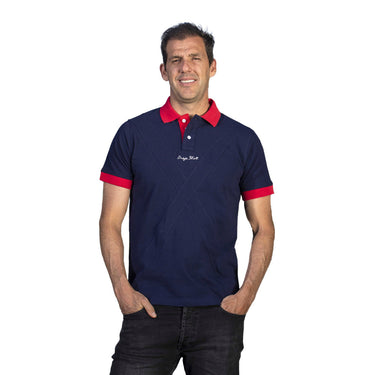 Padel polo Drop Shot Doma dark blue #Color_Dark Blue