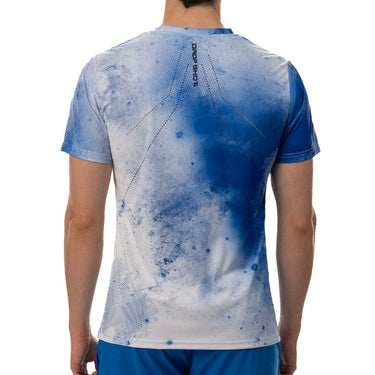 Padel T-shirt Drop Shot Aker Print SS25 Jon Sanz T blue #Color_Blue