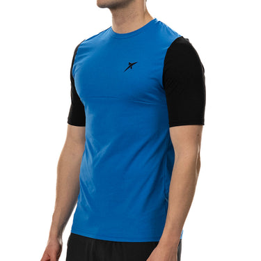 Padel T-shirt men's Drop Shot Aker SS25 Jon Sanz T blue #Color_Blue