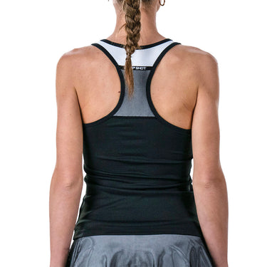 Padel T-shirt women's Drop Shot Onyx SS25 black #Color_Black