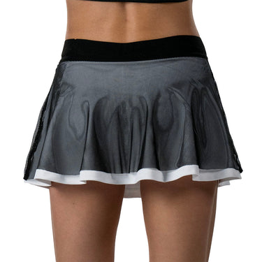 Padel skirt women's Drop Shot Onyx SS25 black #Color_Black