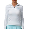 Padel sweatshirt women's Drop Shot Opalo SS25 white #Color_White